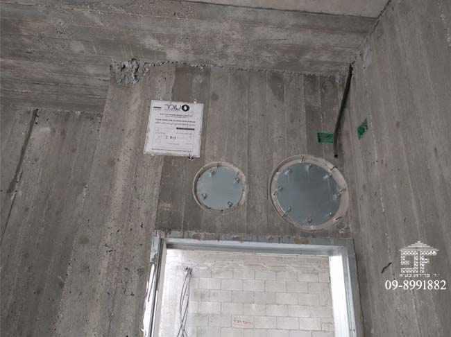 צינור עומר אחרי היציקה